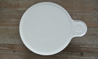 Bord rond Pannekoek / Pizza creme porselein