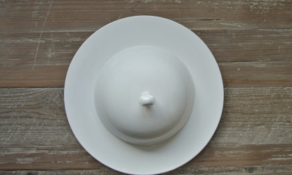 Bord rond Klos creme porselein