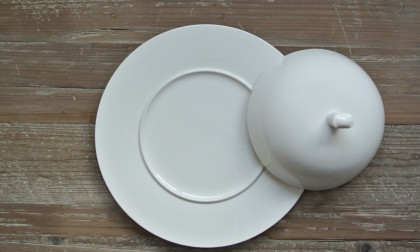 Klos rond creme porselein