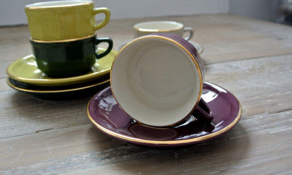 Kop en schotel espresso