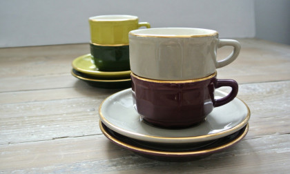 Kop en schotel espresso